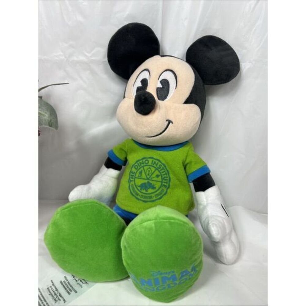 Disney Parks Animal Kingdom The‎ Dino Institute Mickey Mouse 10" Plush Toy Doll